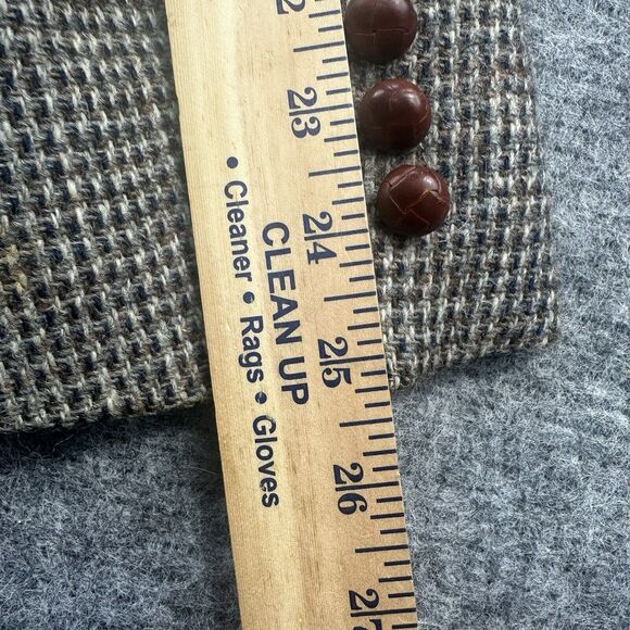 Harris Tweed Blazer Men 40R Brown Wool Vintage Jacket Sport Coat Classic Preppy - Picture 14 of 16
